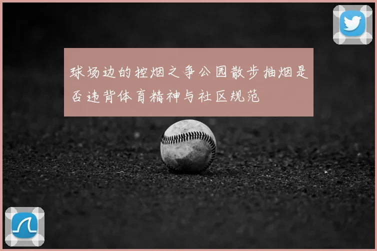 球场边的控烟之争公园散步抽烟是否违背体育精神与社区规范